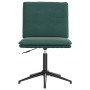 Sillas de comedor 4 unidades terciopelo verde oscuro