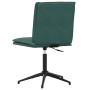Sillas de comedor 4 unidades terciopelo verde oscuro
