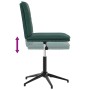 Sillas de comedor 4 unidades terciopelo verde oscuro