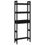 Bathroom shelf solid black pine wood 63x26x171 cm by vidaXL, Towel racks - Ref: Foro24-824662, Price: 85,96 €, Discount: %