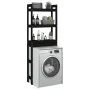 Bathroom shelf solid black pine wood 63x26x171 cm by vidaXL, Towel racks - Ref: Foro24-824662, Price: 85,96 €, Discount: %