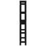 Bathroom shelf solid black pine wood 63x26x171 cm by vidaXL, Towel racks - Ref: Foro24-824662, Price: 85,96 €, Discount: %