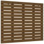 Wandbett-Kopfteil aus massivem Kiefernholz, honigbraun, 106 x 3 x 91,5 cm von vidaXL, Kopf- und Fußteile - Ref: Foro24-824666...