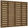 Wandbett-Kopfteil aus massivem Kiefernholz, honigbraun, 106 x 3 x 91,5 cm von vidaXL, Kopf- und Fußteile - Ref: Foro24-824666...