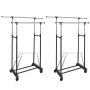 Adjustable clothes rack 2 bars 2 units by vidaXL, Dresser Organizers and Bar Hangers - Ref: Foro24-270182, Price: 62,58 €, Di...