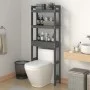 Bathroom shelf solid gray pine wood 63x26x171 cm by vidaXL, Towel racks - Ref: Foro24-824660, Price: 74,85 €, Discount: %