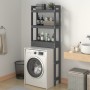 Bathroom shelf solid gray pine wood 63x26x171 cm by vidaXL, Towel racks - Ref: Foro24-824660, Price: 75,61 €, Discount: %