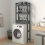 Bathroom shelf solid gray pine wood 63x26x171 cm by vidaXL, Towel racks - Ref: Foro24-824660, Price: 74,85 €, Discount: %