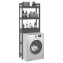 Bathroom shelf solid gray pine wood 63x26x171 cm by vidaXL, Towel racks - Ref: Foro24-824660, Price: 75,61 €, Discount: %