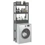 Bathroom shelf solid gray pine wood 63x26x171 cm by vidaXL, Towel racks - Ref: Foro24-824660, Price: 74,85 €, Discount: %