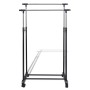 Adjustable clothes rack 2 bars 2 units by vidaXL, Dresser Organizers and Bar Hangers - Ref: Foro24-270182, Price: 62,58 €, Di...