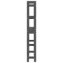 Bathroom shelf solid gray pine wood 63x26x171 cm by vidaXL, Towel racks - Ref: Foro24-824660, Price: 74,85 €, Discount: %