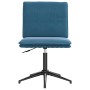 Sillas de comedor 4 unidades terciopelo azul