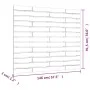 Solid white pine wood wall bed headboard 146x3x91.5 cm by vidaXL, Headboards and footboards - Ref: Foro24-824684, Price: 69,4...