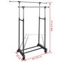 Adjustable clothes rack 2 bars 2 units by vidaXL, Dresser Organizers and Bar Hangers - Ref: Foro24-270182, Price: 62,58 €, Di...
