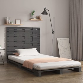 Gray pine solid wood wall bed headboard 96x3x91.5 by vidaXL, Headboards and footboards - Ref: Foro24-824675, Price: 64,51 €, ...