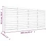 Solid pine wood wall bed headboard 206x3x91.5 cm by vidaXL, Headboards and footboards - Ref: Foro24-824668, Price: 110,86 €, ...