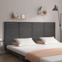 Wandbett-Kopfteil aus grauem Kiefernholz, 206 x 3 x 91,5 cm von vidaXL, Kopf- und Fußteile - Ref: Foro24-824670, Preis: 121,1...