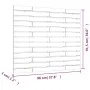 Wandbett-Kopfteil aus schwarzem Kiefernholz, 96 x 3 x 91,5 cm von vidaXL, Kopf- und Fußteile - Ref: Foro24-824677, Preis: 51,...