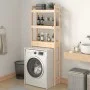 Solid pine wood bathroom shelf 63x26x171 cm by vidaXL, Towel racks - Ref: Foro24-824658, Price: 69,93 €, Discount: %