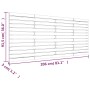 Wandbett-Kopfteil aus grauem Kiefernholz, 206 x 3 x 91,5 cm von vidaXL, Kopf- und Fußteile - Ref: Foro24-824670, Preis: 121,1...