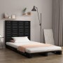 Wandbett-Kopfteil aus schwarzem Kiefernholz, 146 x 3 x 91,5 cm von vidaXL, Kopf- und Fußteile - Ref: Foro24-824687, Preis: 82...