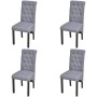 Esszimmerstühle 4 Einheiten aus hellgrauem Stoff von vidaXL, Essstühle - Ref: Foro24-272245, Preis: 396,66 €, Rabatt: %