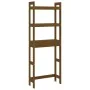 Honey brown solid pine wood bathroom shelf 63x26x171 cm by vidaXL, Towel racks - Ref: Foro24-824661, Price: 85,96 €, Discount: %
