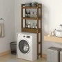 Honey brown solid pine wood bathroom shelf 63x26x171 cm by vidaXL, Towel racks - Ref: Foro24-824661, Price: 85,96 €, Discount: %