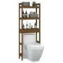 Honey brown solid pine wood bathroom shelf 63x26x171 cm by vidaXL, Towel racks - Ref: Foro24-824661, Price: 85,96 €, Discount: %