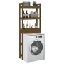 Honey brown solid pine wood bathroom shelf 63x26x171 cm by vidaXL, Towel racks - Ref: Foro24-824661, Price: 85,96 €, Discount: %