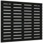 Cabecero de cama de pared madera maciza pino negro 81x3x91,5 cm de vidaXL, Cabeceros y pies de cama - Ref: Foro24-824697, Pre...