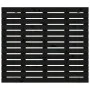Wandbett-Kopfteil aus massivem schwarzem Kiefernholz, 81 x 3 x 91,5 cm von vidaXL, Kopf- und Fußteile - Ref: Foro24-824697, P...