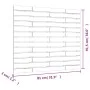Wandbett-Kopfteil aus massivem schwarzem Kiefernholz, 81 x 3 x 91,5 cm von vidaXL, Kopf- und Fußteile - Ref: Foro24-824697, P...