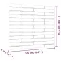 Solid pine wood wall bed headboard 126x3x91.5 cm by vidaXL, Headboards and footboards - Ref: Foro24-824678, Price: 71,62 €, D...