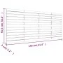 Solid pine wood wall bed headboard 156x3x91.5 cm by vidaXL, Headboards and footboards - Ref: Foro24-824688, Price: 92,24 €, D...