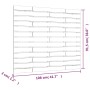 Wandbett-Kopfteil aus massivem weißem Kiefernholz, 106 x 3 x 91,5 cm von vidaXL, Kopf- und Fußteile - Ref: Foro24-824664, Pre...