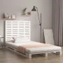 Wandbett-Kopfteil aus massivem weißem Kiefernholz, 96 x 3 x 91,5 cm von vidaXL, Kopf- und Fußteile - Ref: Foro24-824674, Prei...