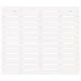 Solid white pine wood wall bed headboard 96x3x91.5 cm by vidaXL, Headboards and footboards - Ref: Foro24-824674, Price: 54,23...