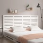 Solid white pine wood wall bed headboard 156x3x91.5 cm by vidaXL, Headboards and footboards - Ref: Foro24-824689, Price: 120,...