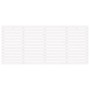 Solid white pine wood wall bed headboard 156x3x91.5 cm by vidaXL, Headboards and footboards - Ref: Foro24-824689, Price: 120,...