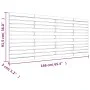 Cabecero cama de pared madera maciza pino blanco 166x3x91,5 cm de vidaXL, Cabeceros y pies de cama - Ref: Foro24-824699, Prec...