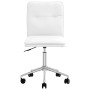 Sillas de comedor 4 unidades cuero sintético blanco