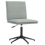 Sillas de comedor giratorias 6 uds terciopelo gris claro