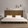 Solid pine wood wall bed headboard honey brown 166x3x91.5cm by vidaXL, Headboards and footboards - Ref: Foro24-824701, Price:...