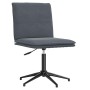 Sillas de comedor 6 unidades terciopelo gris oscuro