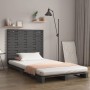 Wandbett-Kopfteil aus massivem Kiefernholz, grau, 81 x 3 x 91,5 von vidaXL, Kopf- und Fußteile - Ref: Foro24-824695, Preis: 5...