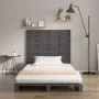 Wandbett-Kopfteil aus massivem Kiefernholz, grau, 81 x 3 x 91,5 von vidaXL, Kopf- und Fußteile - Ref: Foro24-824695, Preis: 4...