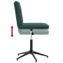 Sillas de comedor 6 unidades terciopelo verde oscuro