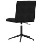 Silla de comedor 6 unidades terciopelo negro
